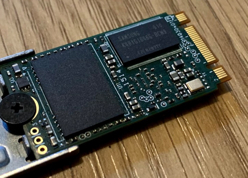 M.2 SSD mit sichtbaren Speichermodulen