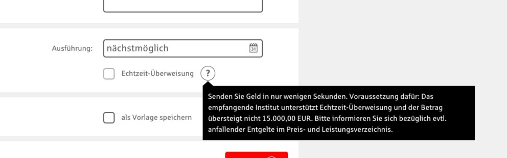 Echtzeit-Überweisung bei der Sparkasse Nürnberg