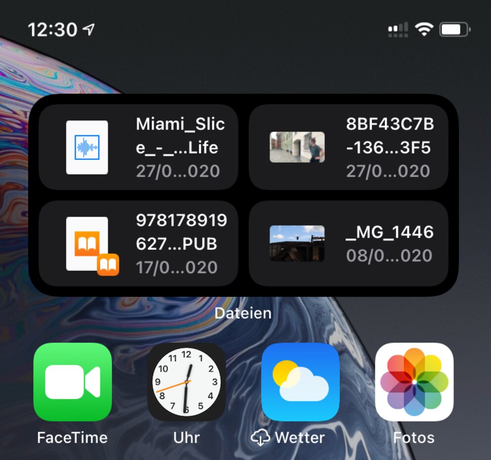 Neues Dateien-Widget iOS 14