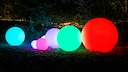 Bunte Leuchten Garten