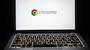 Chrome-Logo auf MacBook