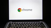 Chrome-Logo auf MacBook