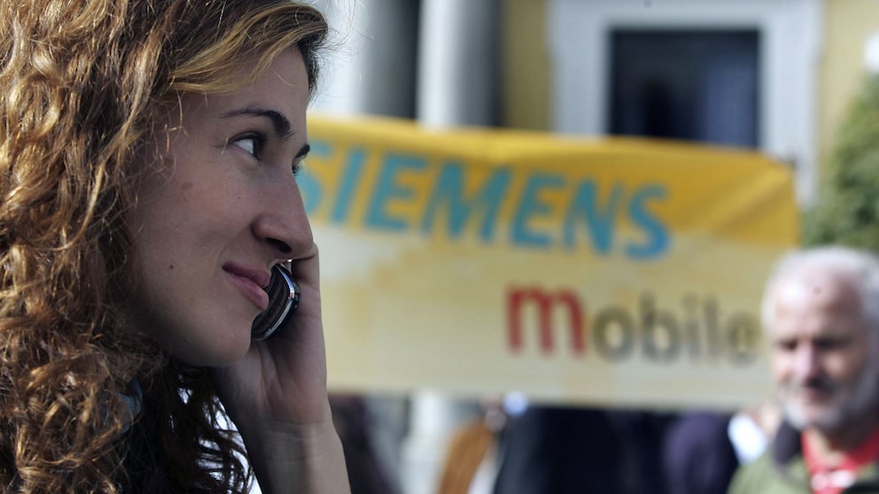 BenQ-Mitarbeiter protestieren vor Siemens-Zentrale in München