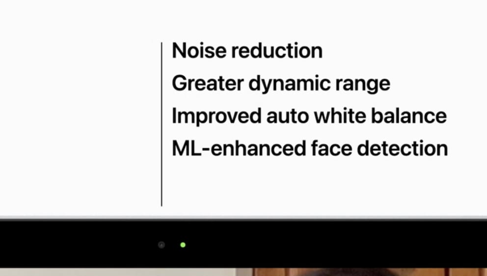 Old 720p camera in new MacBooks