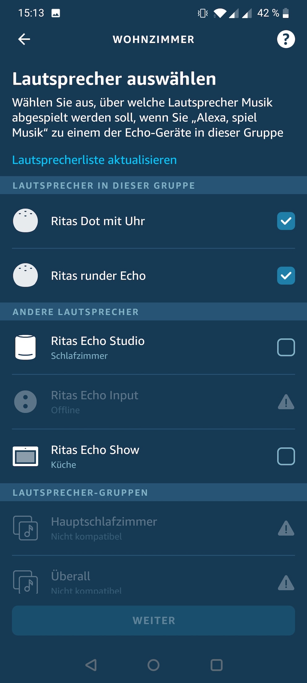 Alexa-App von Amazon