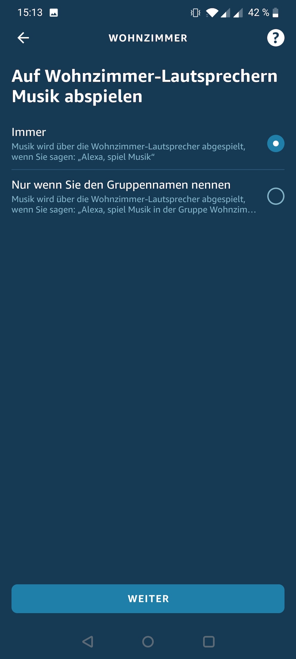 Alexa-App von Amazon