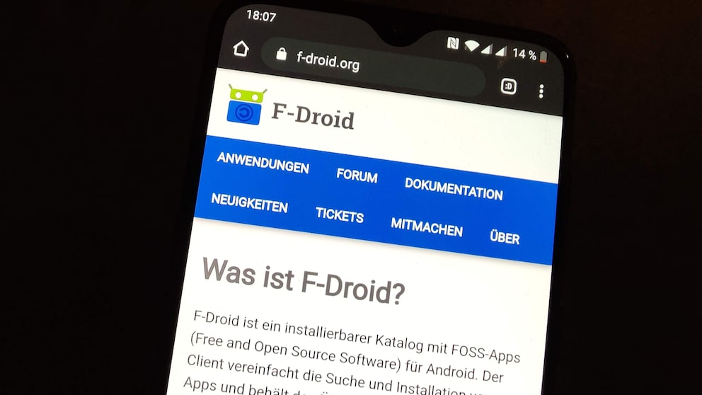 F-Droid-Homepage