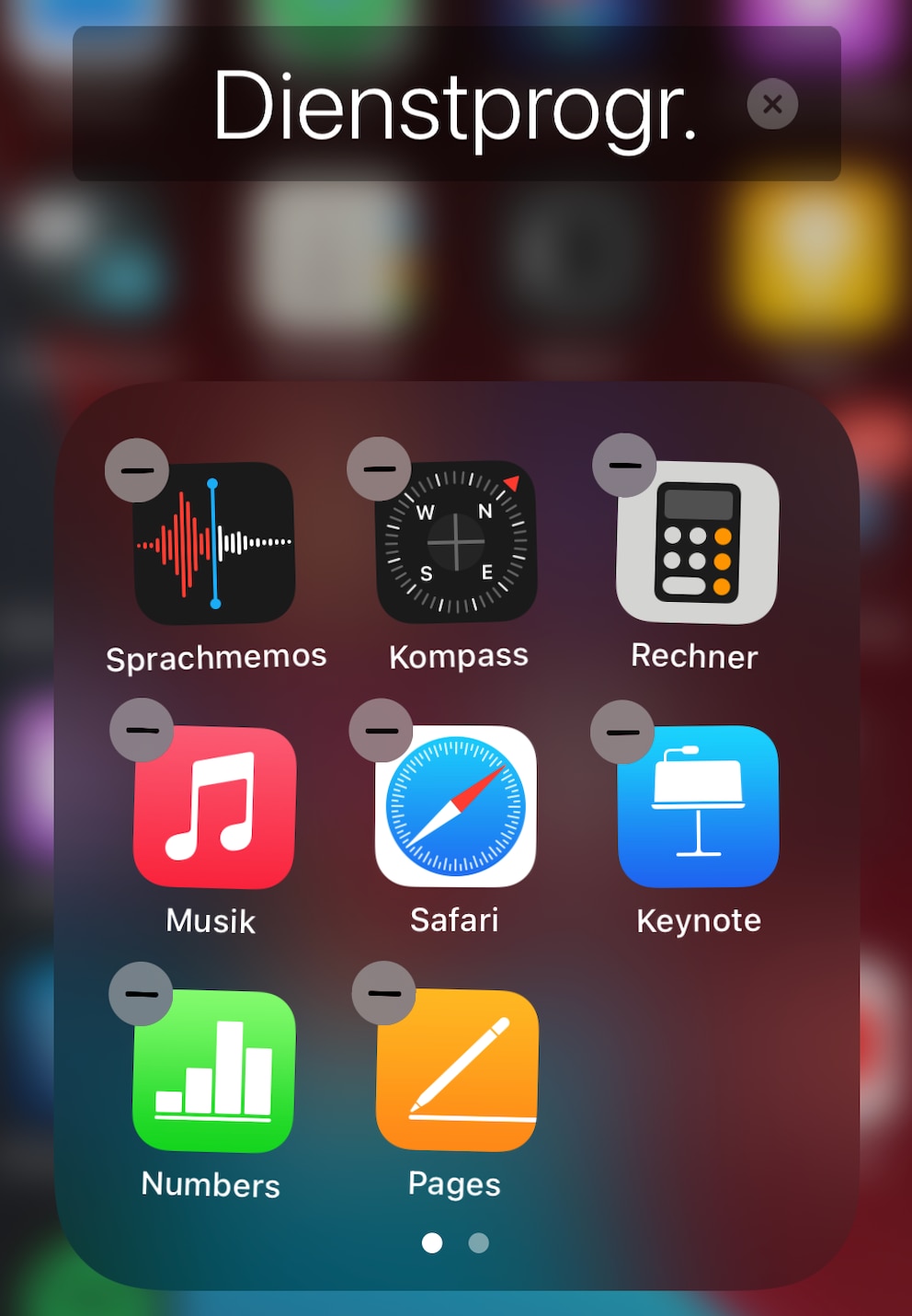 iPhone vorinstallierte Apps