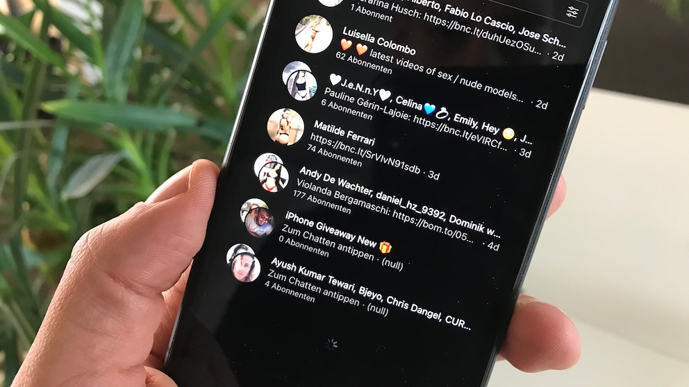 Gruppenanfragen auf Instagram
