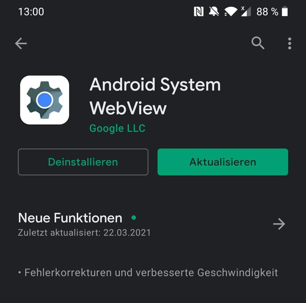 Android-Apps stürzen ab