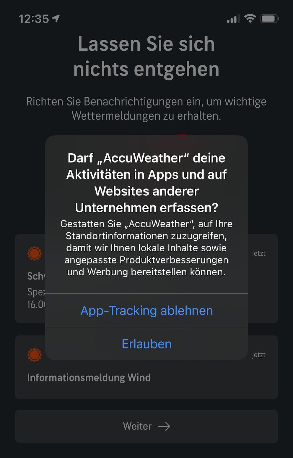 iOS 14.5 App-Tracking Pop-up