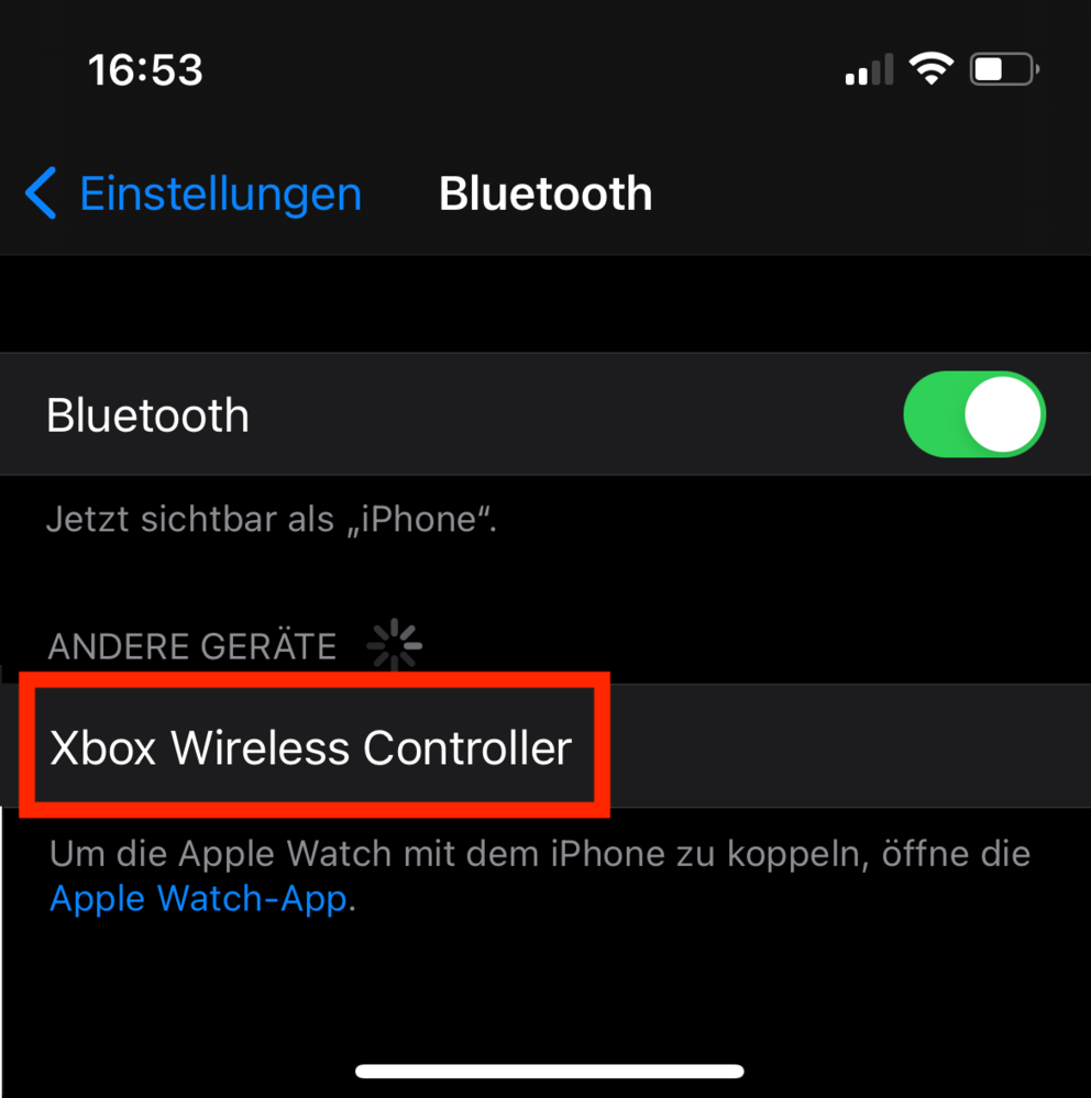 Xbox Wireless Controller mit Smartphone verbinden