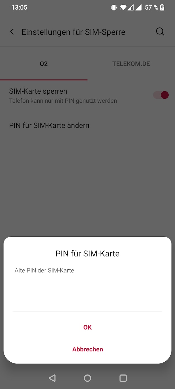 SIM-PIN ändern