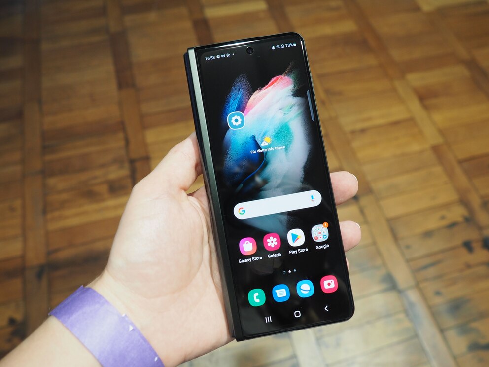 Außendisplay des Galaxy Z Fold 3