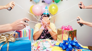 Geburtstagspartie mit Ballons