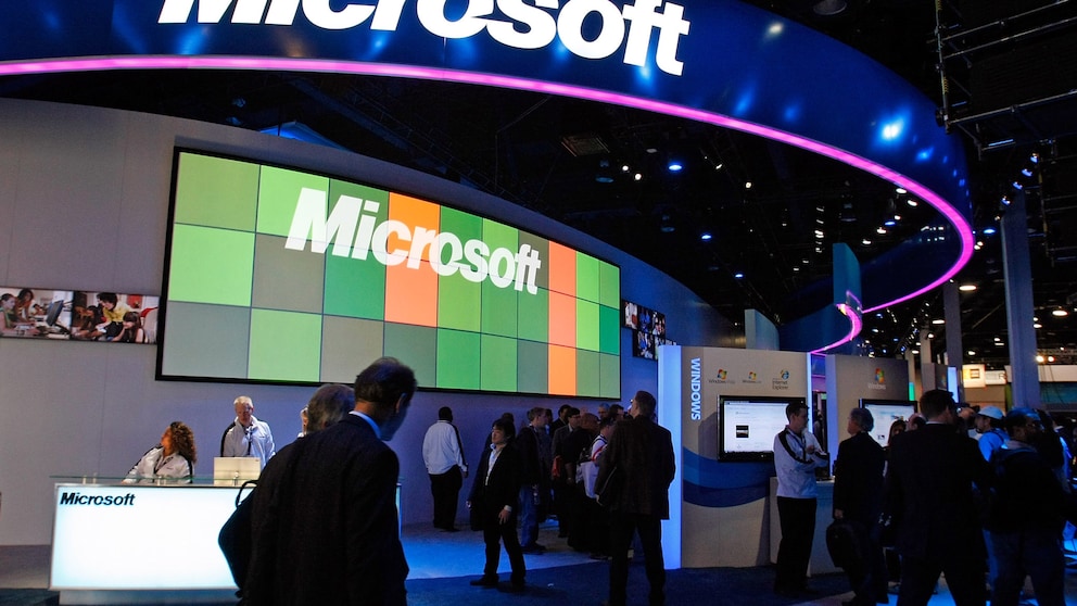 Microsoft-Stand auf Messe