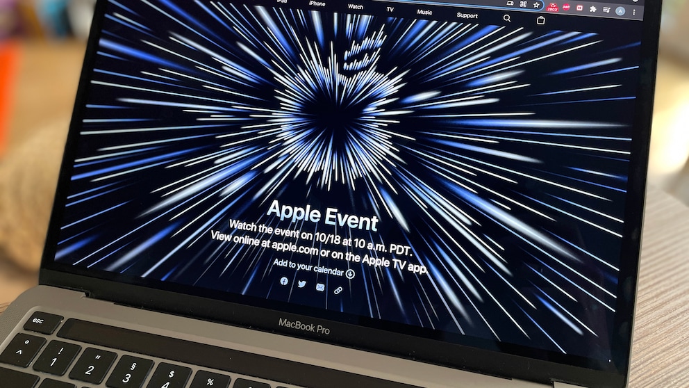 Ankündigung für Apple-Oktober-Event