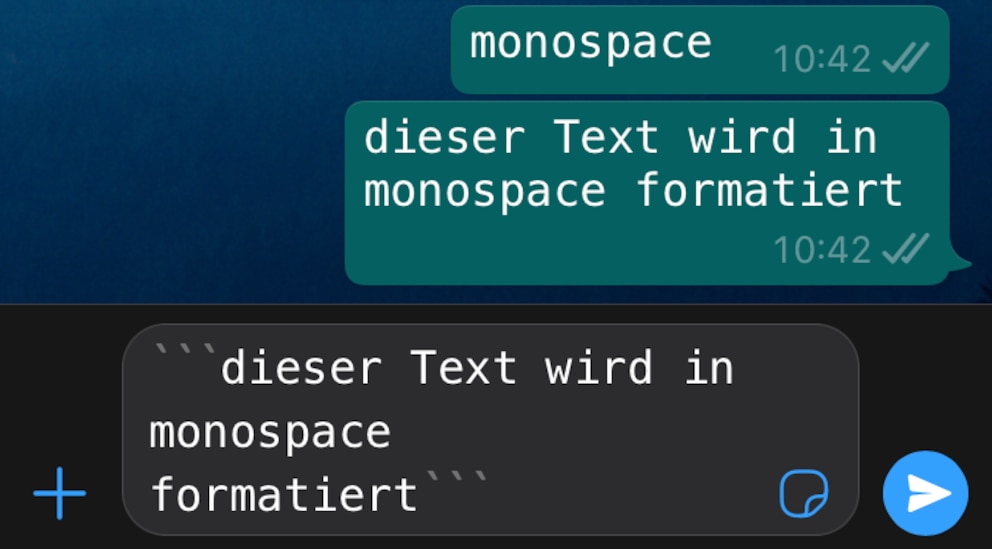 Mit drei Gravis vor und hinter dem Text werden alle Worte in <meta charset="utf-8"><code>monospace</code> formatiert. Foto: TECHBOOK