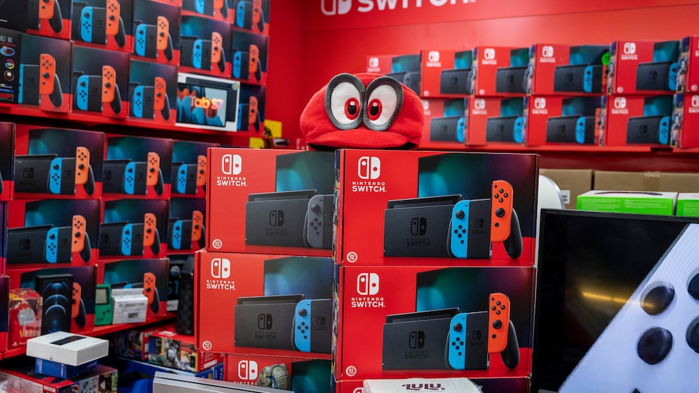 Nintendo Switch in einem Geschäft