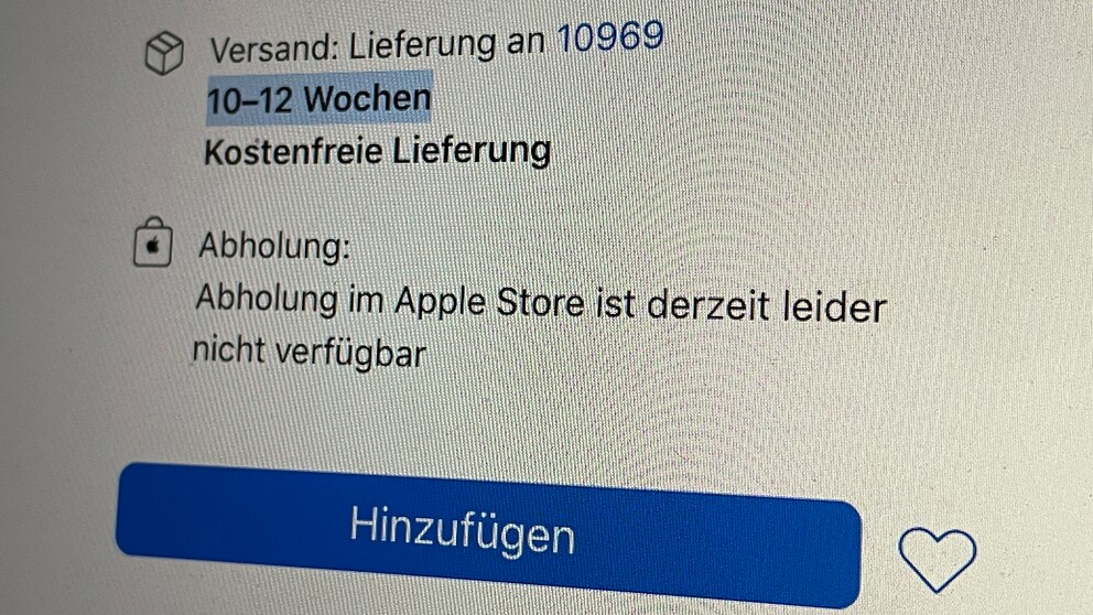 Apple Poliertuch Lieferzeiten