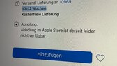 Apple Poliertuch Lieferzeiten