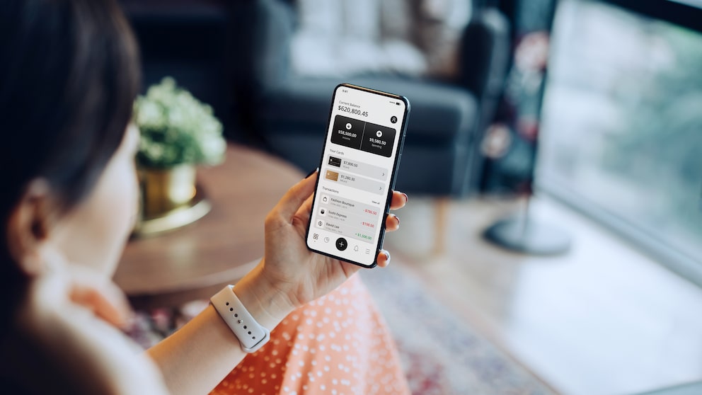Banking-App auf dem Smartphone