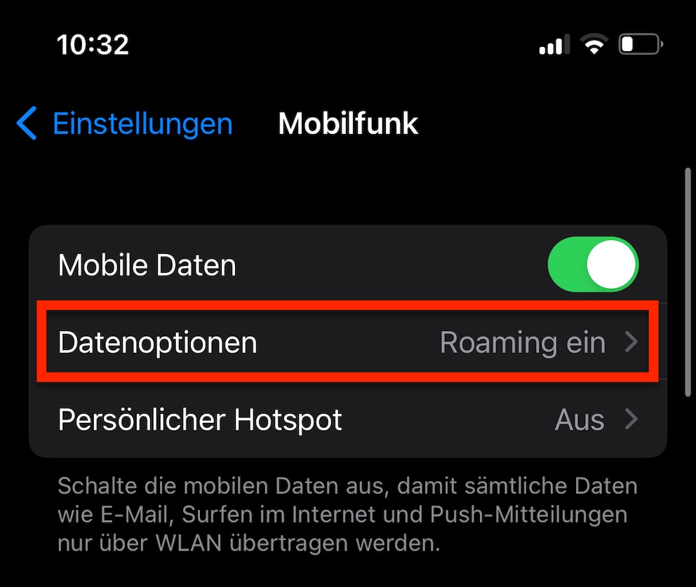 5G-Trick auf dem iPhone