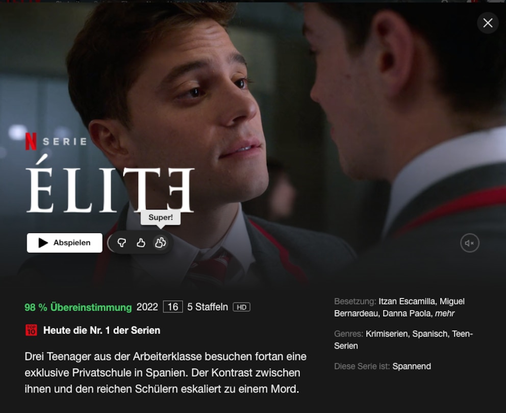 Doppel-Daumen auf Netflix