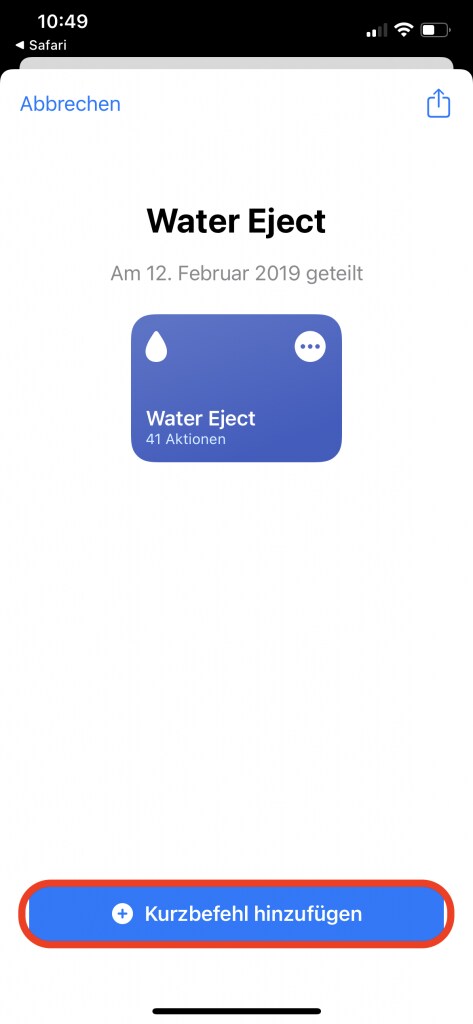 Water Eject