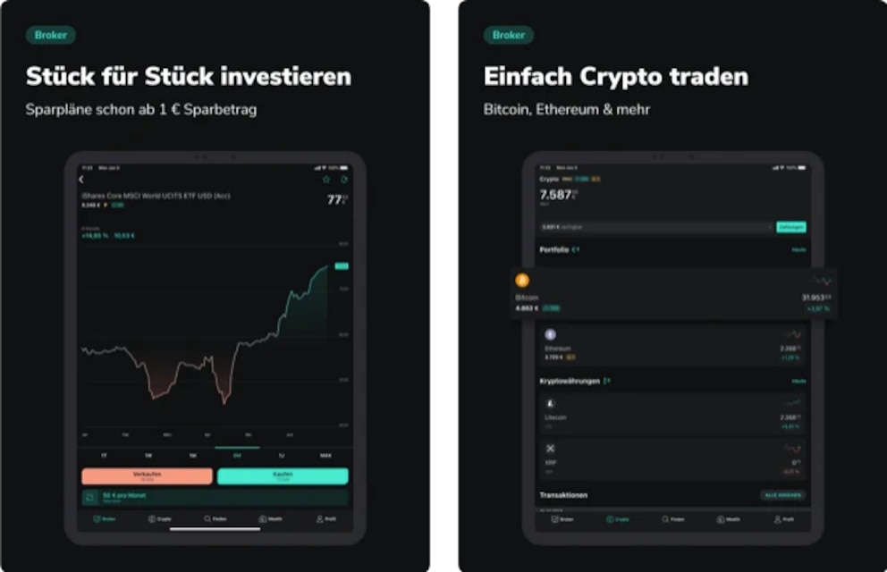 Screenshot Scalable Capital