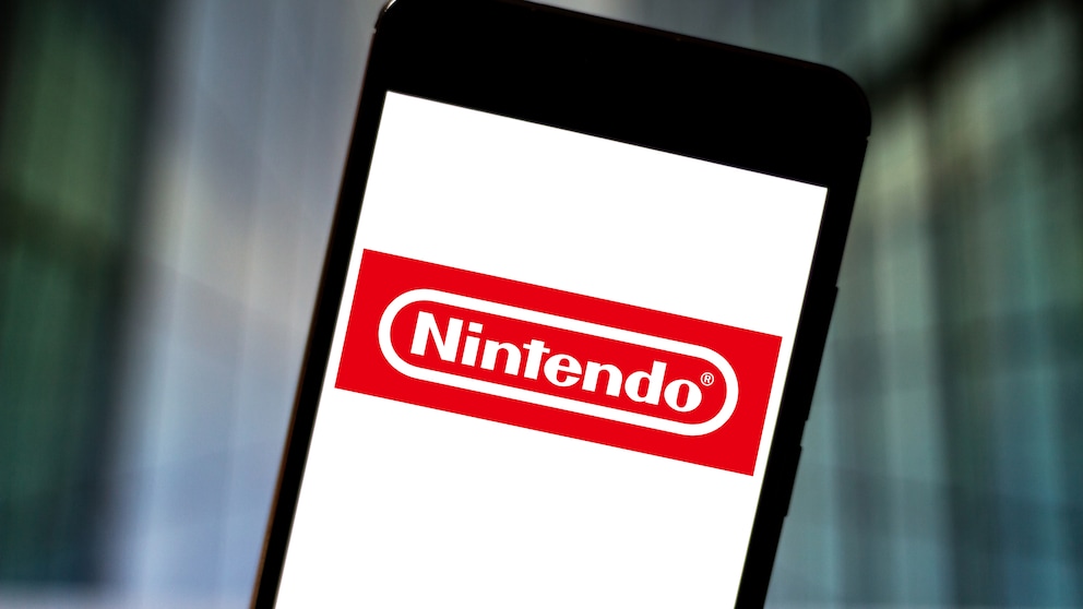 Nintendo-Logo auf Smartphone