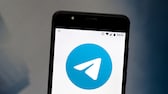 Telegram Abo_ Logo des Dienstes auf Smartphone