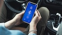 Bluetooth-Symbol auf dem Handy