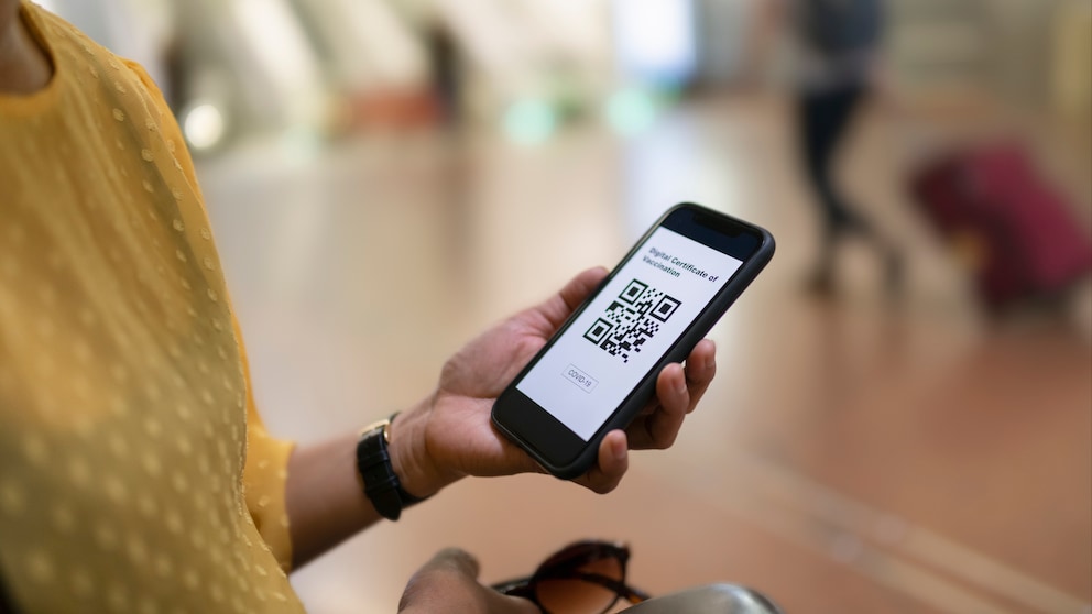 QR-Code auf Smartphone