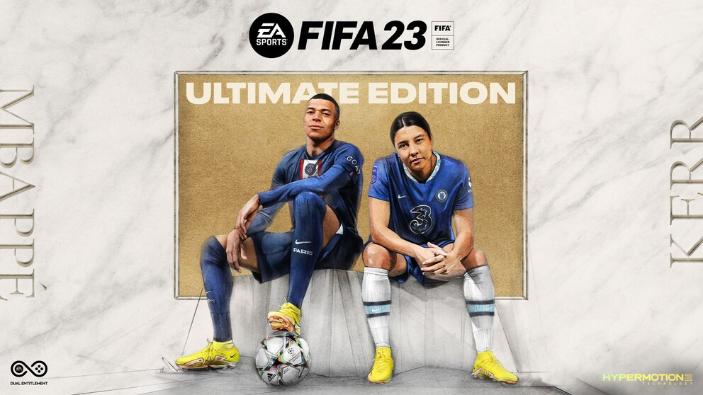 FIFA 23 Cover Kylian Mbappé und Sam Kerr