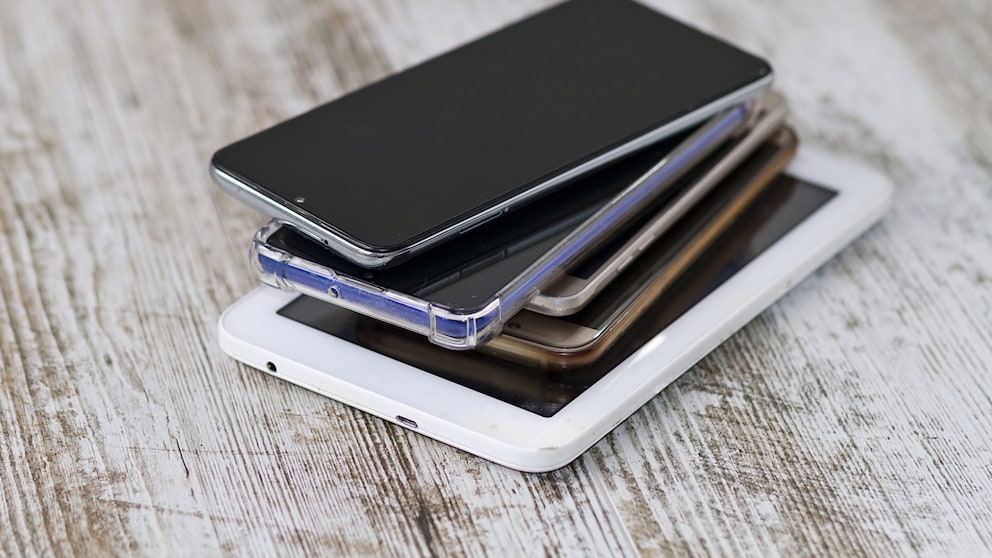 Alte Smartphones und Tablets