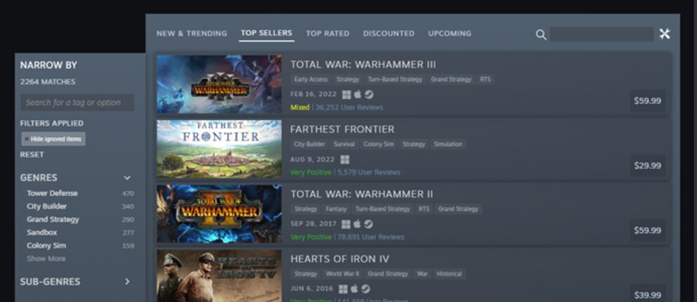 Screenshot Steam Shop Update