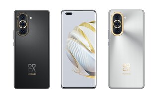 Huawei Nova 10 Pro in Schwarz und Silber