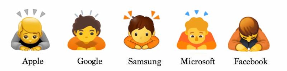 Emoji Bedeutung verbeugende Person