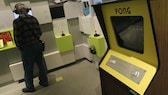 Pong Atari Automat gelb