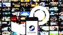 Steam Awards 2022 Logo Steam vor Hintergrund der Spieleplattform