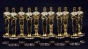 Oscars 2023 Streaming Symbolbild mit vielen goldenen Oscar-Trophäen