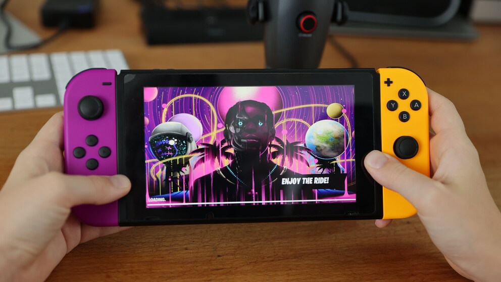 Nintendo Switch mit Fortnite.