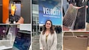 MWC 2023 Highlights Kollage Reporterin mit Xiaomi 13 Pro Kamera, Motorola rollbares Display, Fritzbox und Honor Magic Vs