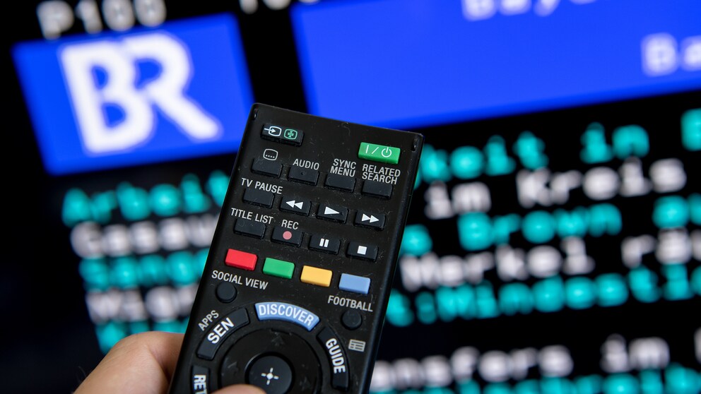 Videotext/Teletext des BR auf einem TV mit Fernbedienung