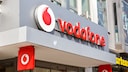 Großes Logo vom Vodafone-Shop.