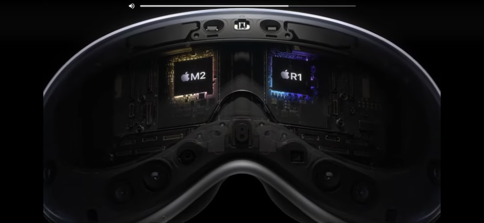 Powerful hardware works inside the Vision Pro.