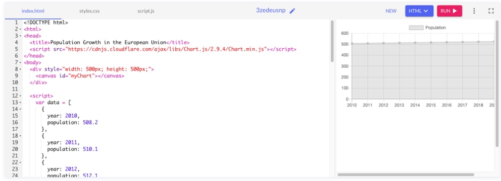 Google Bard wrote code in HTML-Javascript for TECHBOOK