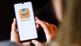 Smartphone, mit dem Startbildschirm der Amazon-App