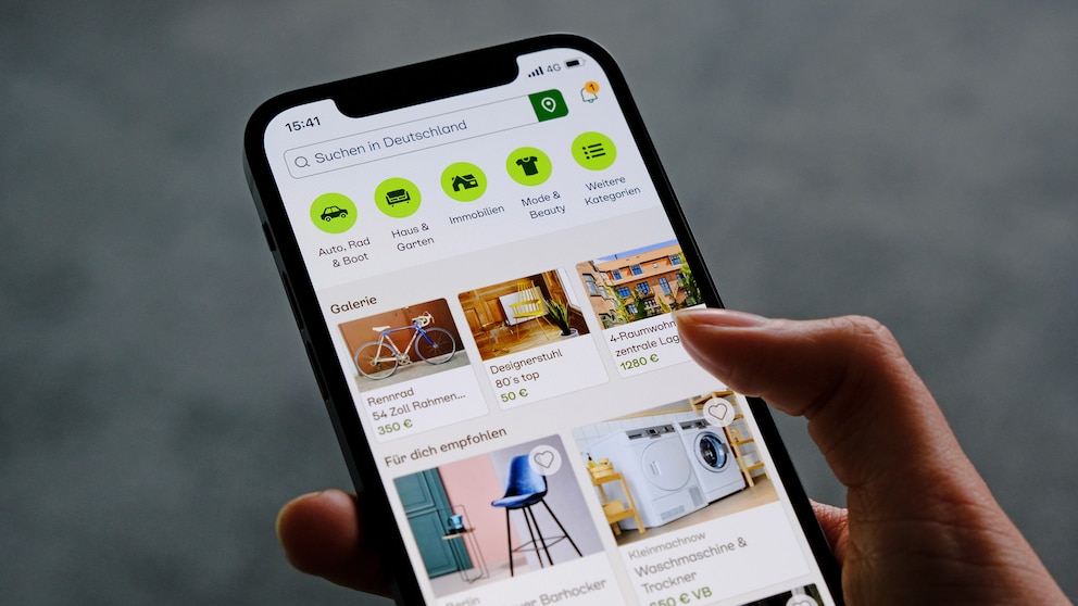 App des Portals Kleinanzeigen (ehemals Ebay Kleinanzeigen)
